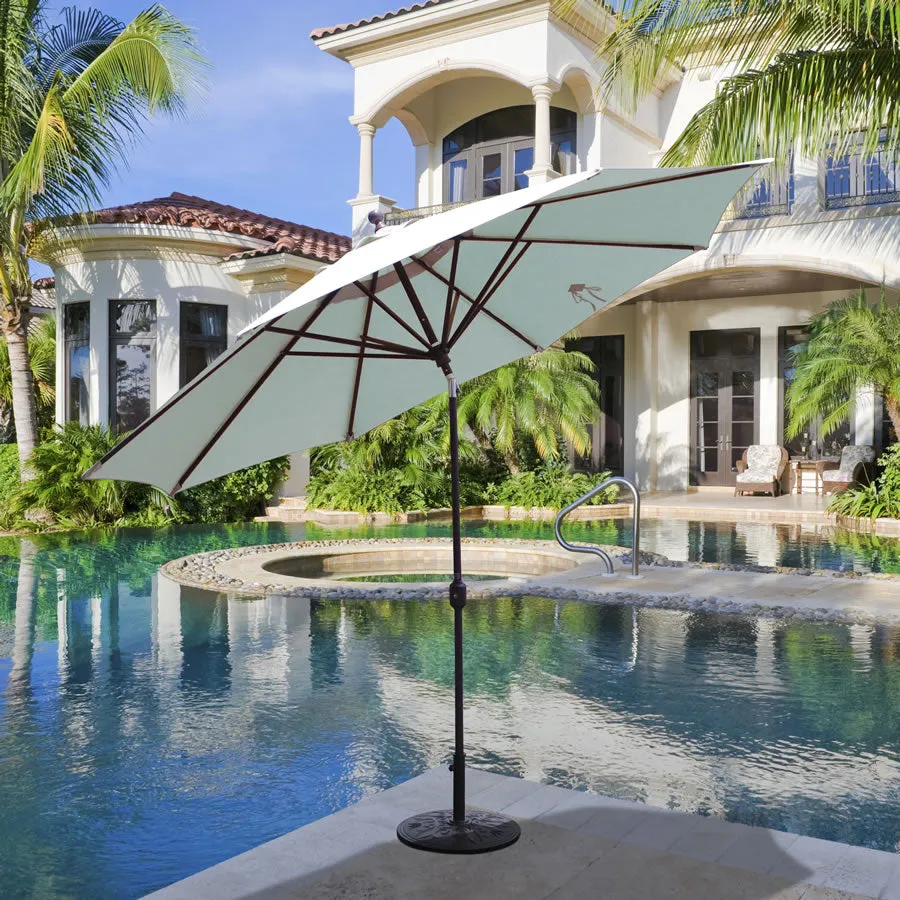 11' Octagon Auto Tilt Deluxe Umbrella Antique Bronze Pole