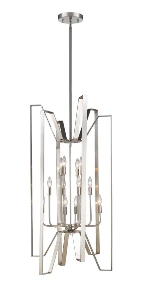 12 Light Pendant from the Marsala Collection in Brushed Nickel Finish by Z-Lite