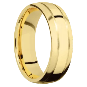 14K Yellow Gold with Polish , Bead Finish