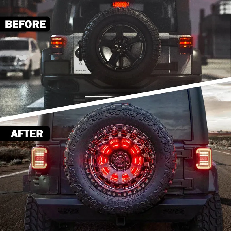 14" Dual Ring Spare Tire Brake Light for Jeep Wrangler