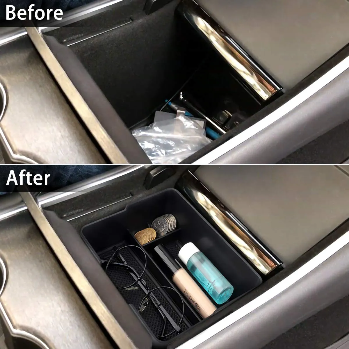 2017-2020 Tesla Model 3 & Y Center Console Organizer Insert Tray