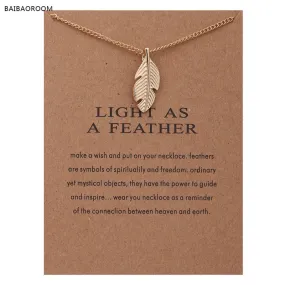 2017 New Gold-color Leaves Light As A Feather Alloy Collarbone Short Maxi Necklace Women