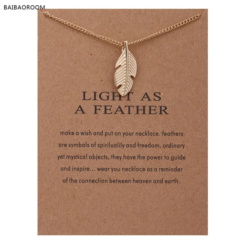 2017 New Gold-color Leaves Light As A Feather Alloy Collarbone Short Maxi Necklace Women