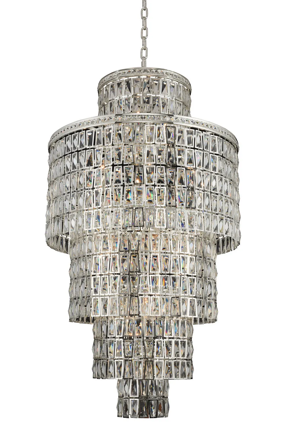 22 Light Pendant from the Kasturi Collection in Silver Finish by Allegri
