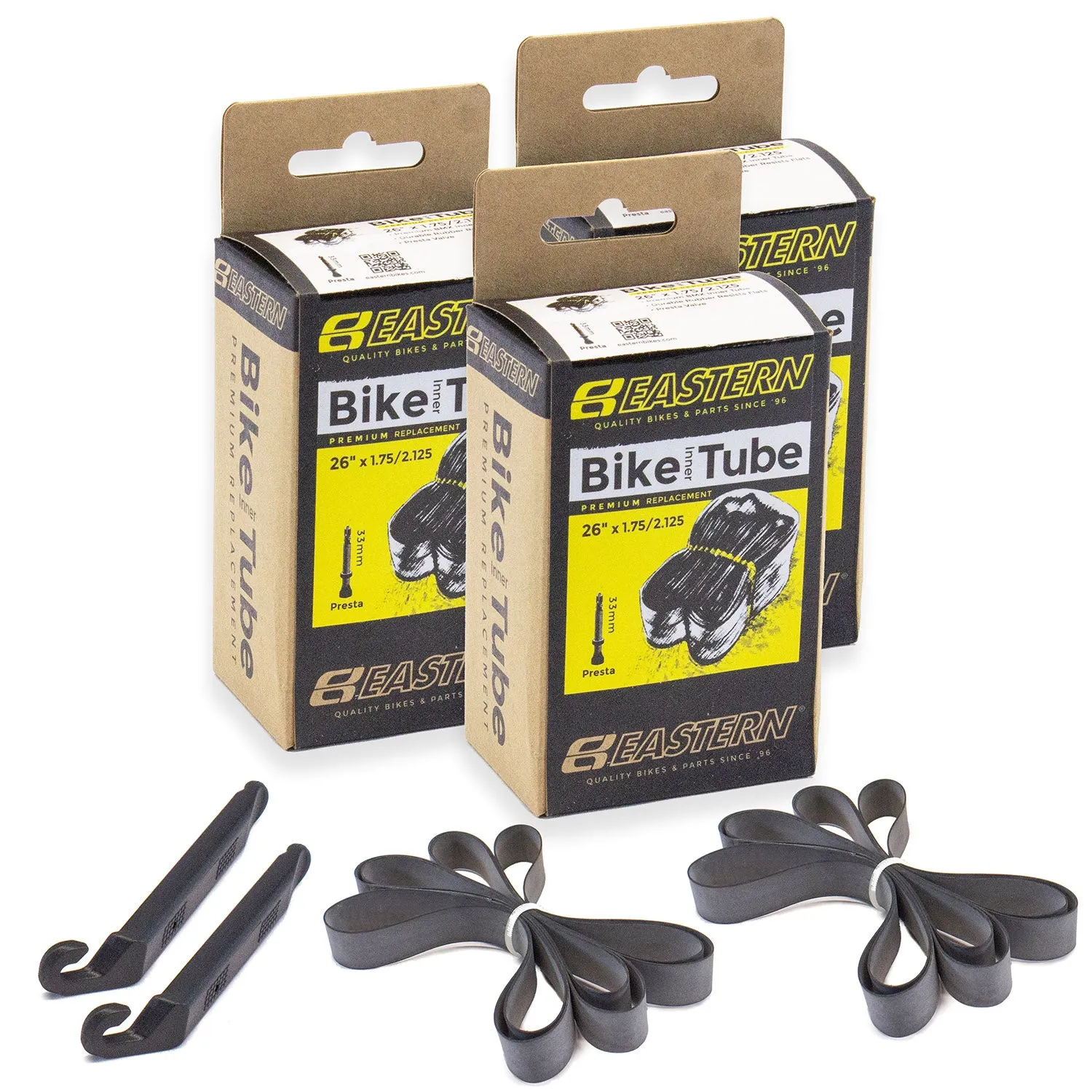 26" Tube Repair Kit (3-pack)- Presta Valve-33mm