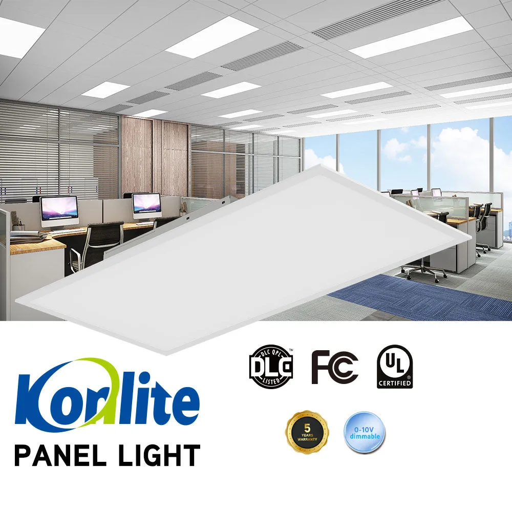 2x4 LED Panel Light - Selectable Wattage and CCT - 6300 Lumens - Dimmable - Pack of 4