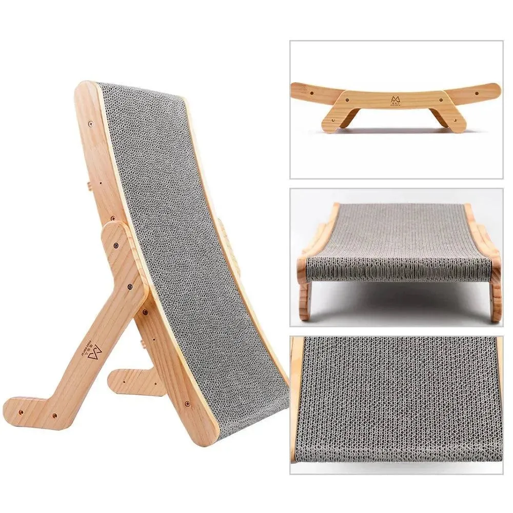 3-in-1 Vertical Cat Scratch Board Toy Pad