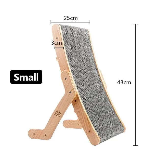 3-in-1 Vertical Cat Scratch Board Toy Pad
