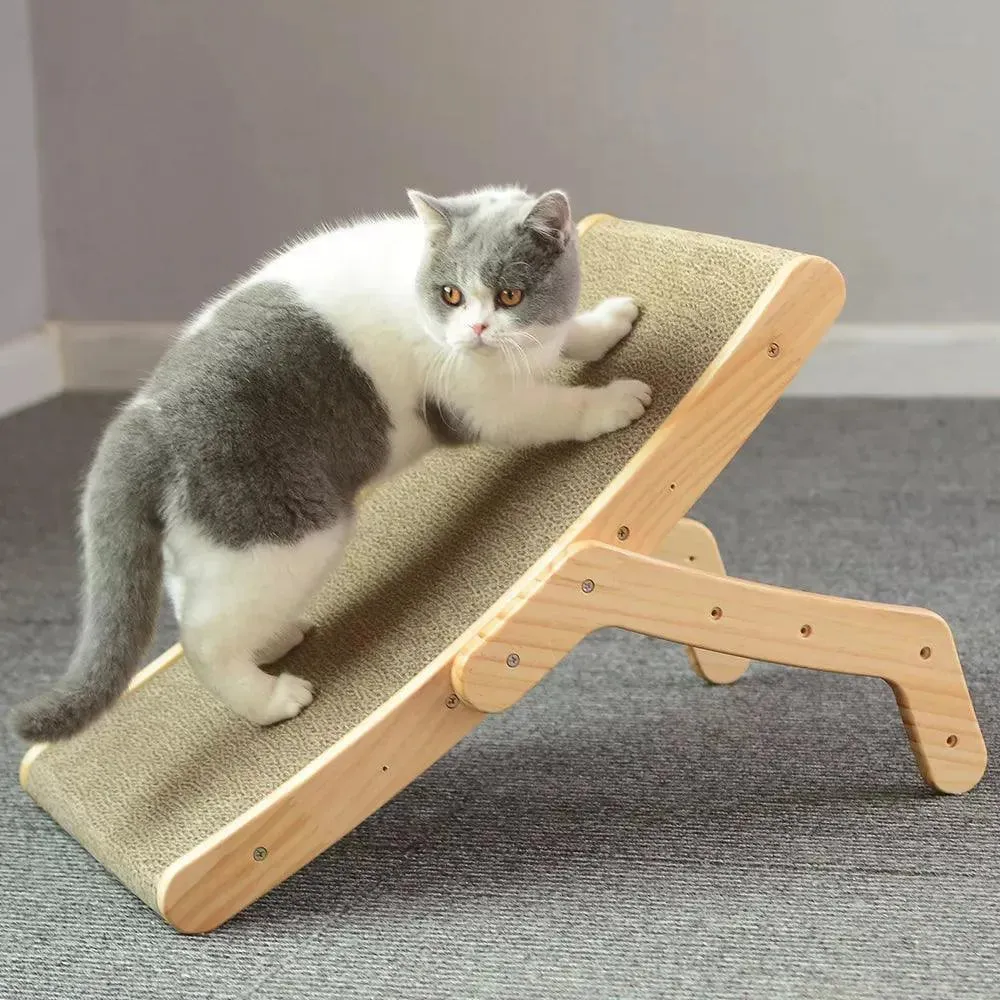 3-in-1 Vertical Cat Scratch Board Toy Pad