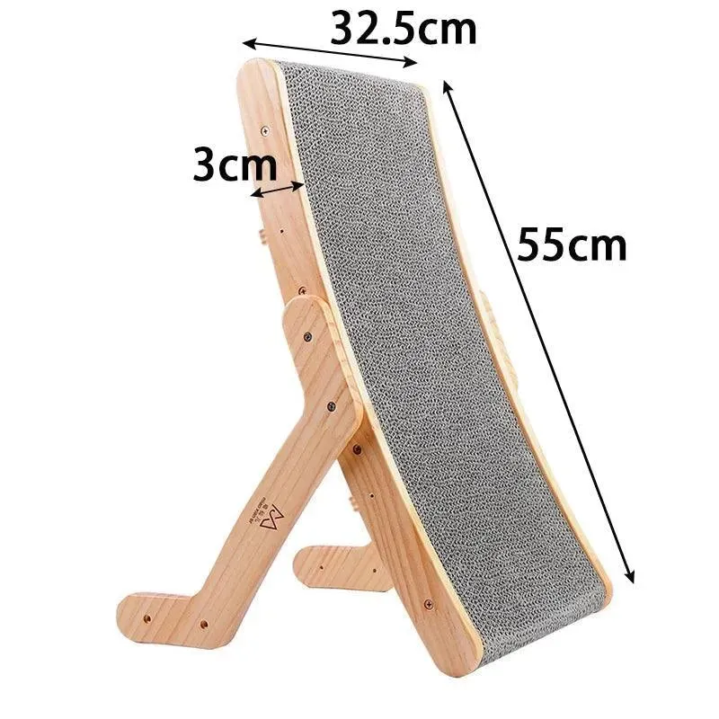 3-in-1 Vertical Cat Scratch Board Toy Pad