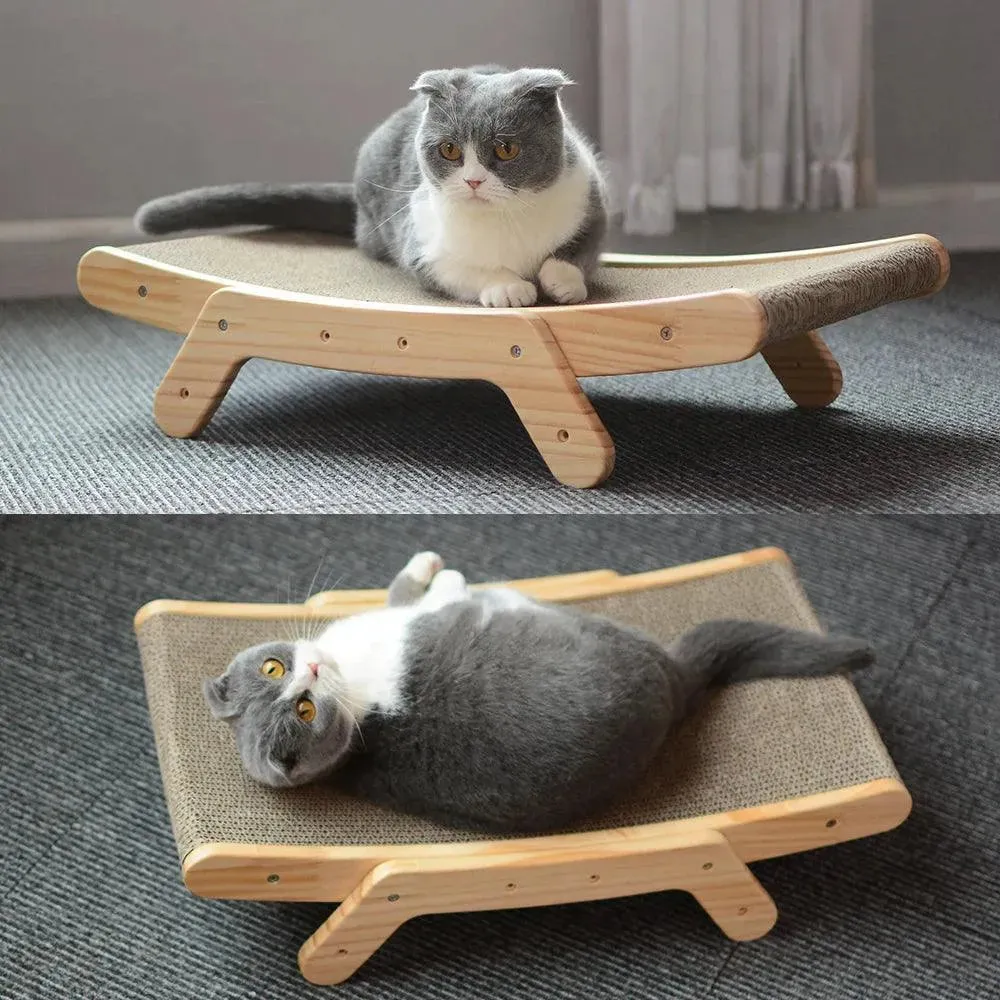 3-in-1 Vertical Cat Scratch Board Toy Pad