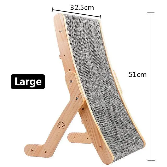 3-in-1 Vertical Cat Scratch Board Toy Pad