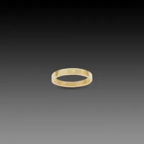 3mm Hammered Gold Band