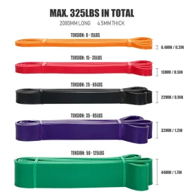 3pcs Resistance Pull Up Bands Fitness Set