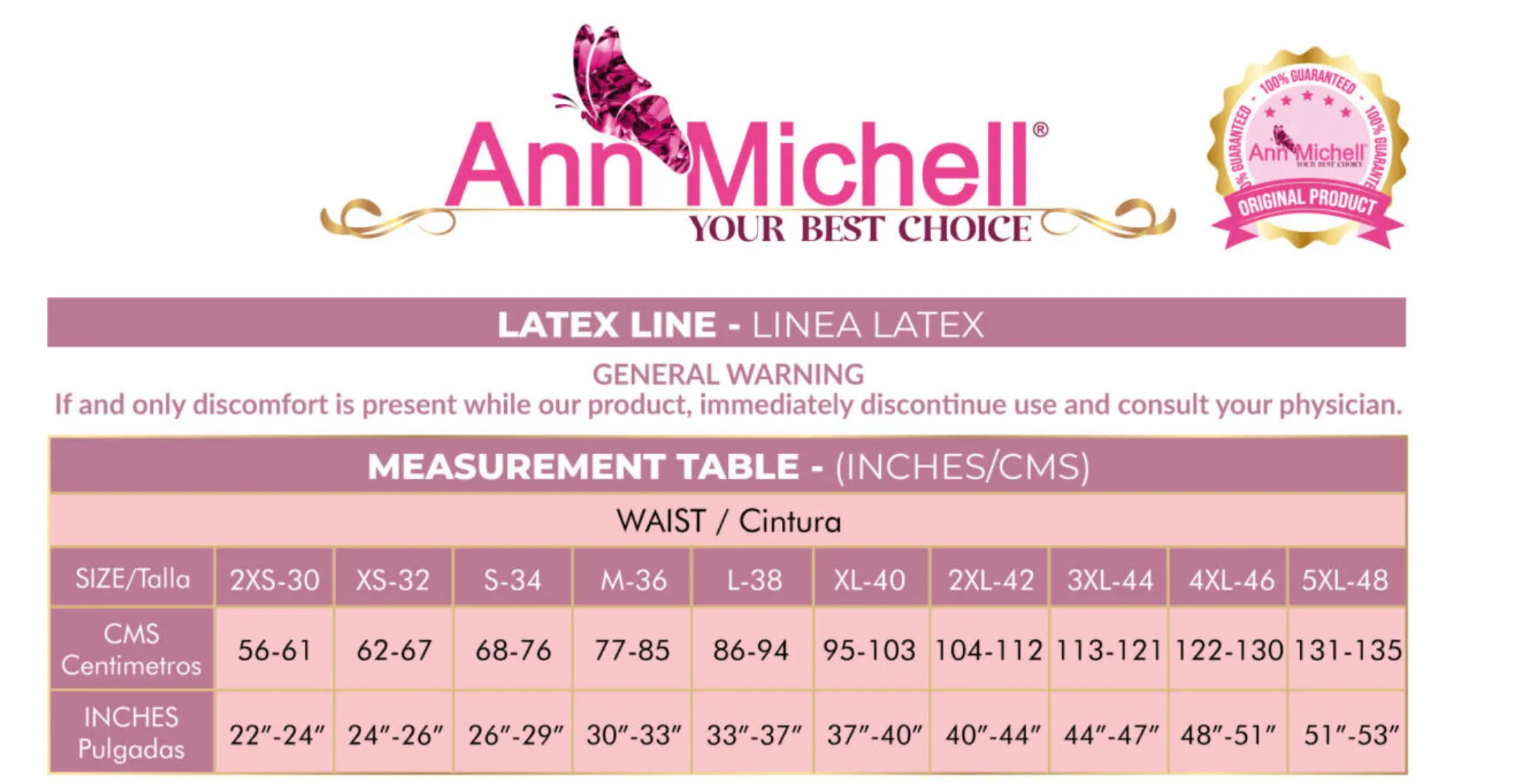 4091 ANN MICHELLE Belt Guitar Body (Hourglass waistband)