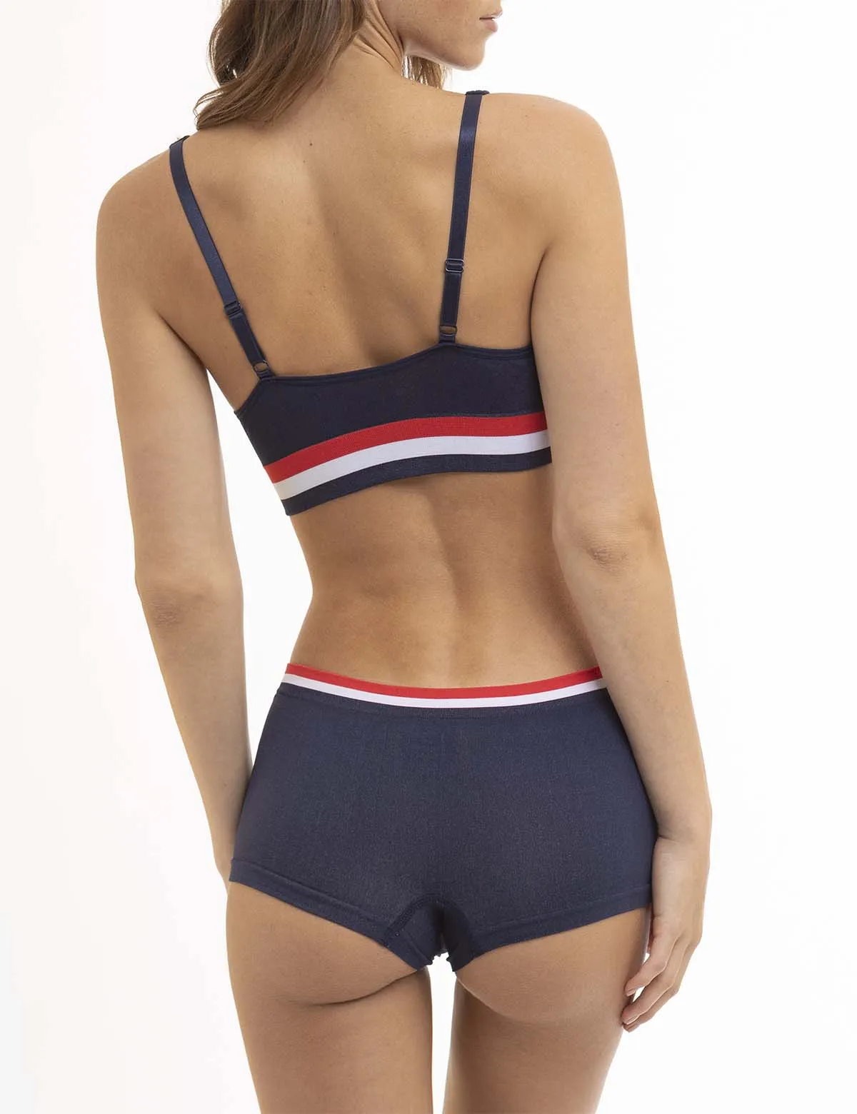 5 PACK SIGNATURE STRIPE SEAMLESS BOY SHORTS