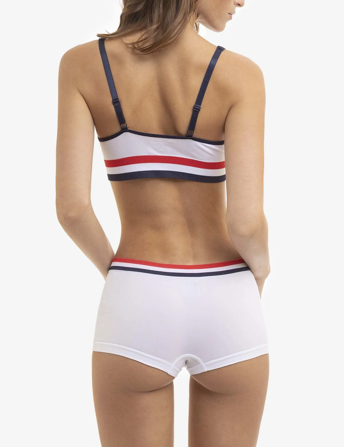 5 PACK SIGNATURE STRIPE SEAMLESS BOY SHORTS