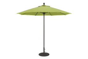 9' Octagon Commercial Umbrella Black Pole