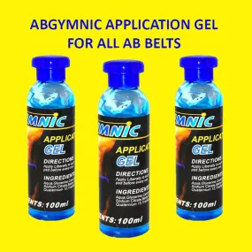 Abgymnic Application Gel for All Ab Belts (100 ml) 3 Pack