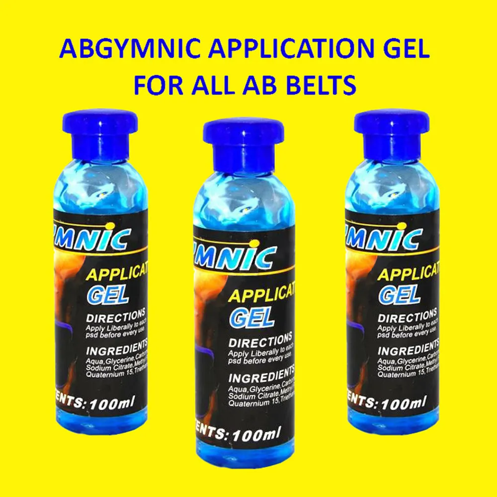 Abgymnic Application Gel for All Ab Belts (100 ml) 3 Pack