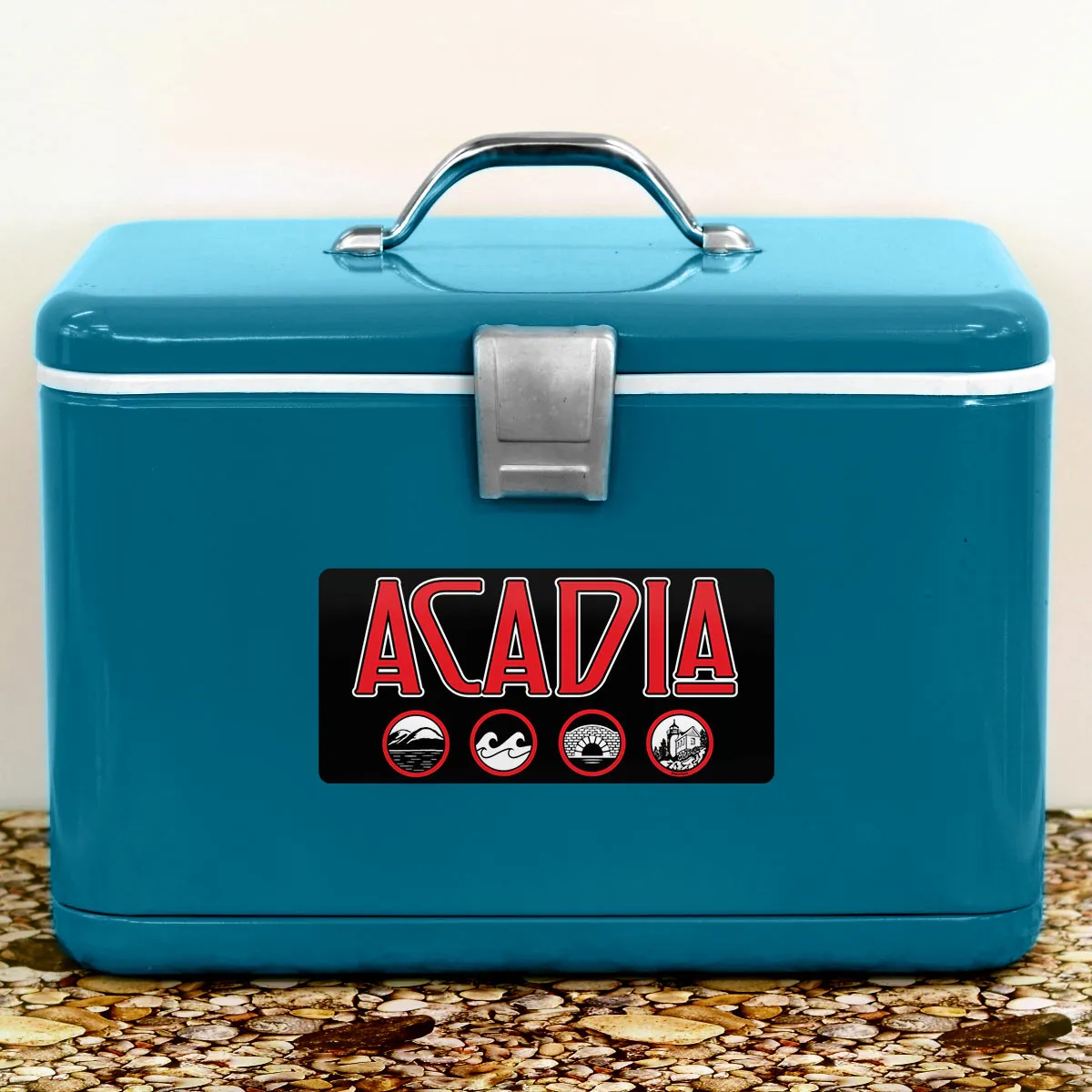 Acadia Maine Zeppelin Style Die Cut Vinyl Sticker