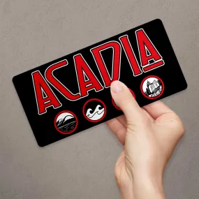 Acadia Maine Zeppelin Style Die Cut Vinyl Sticker