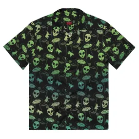 Aliens And UFOs Button-Up