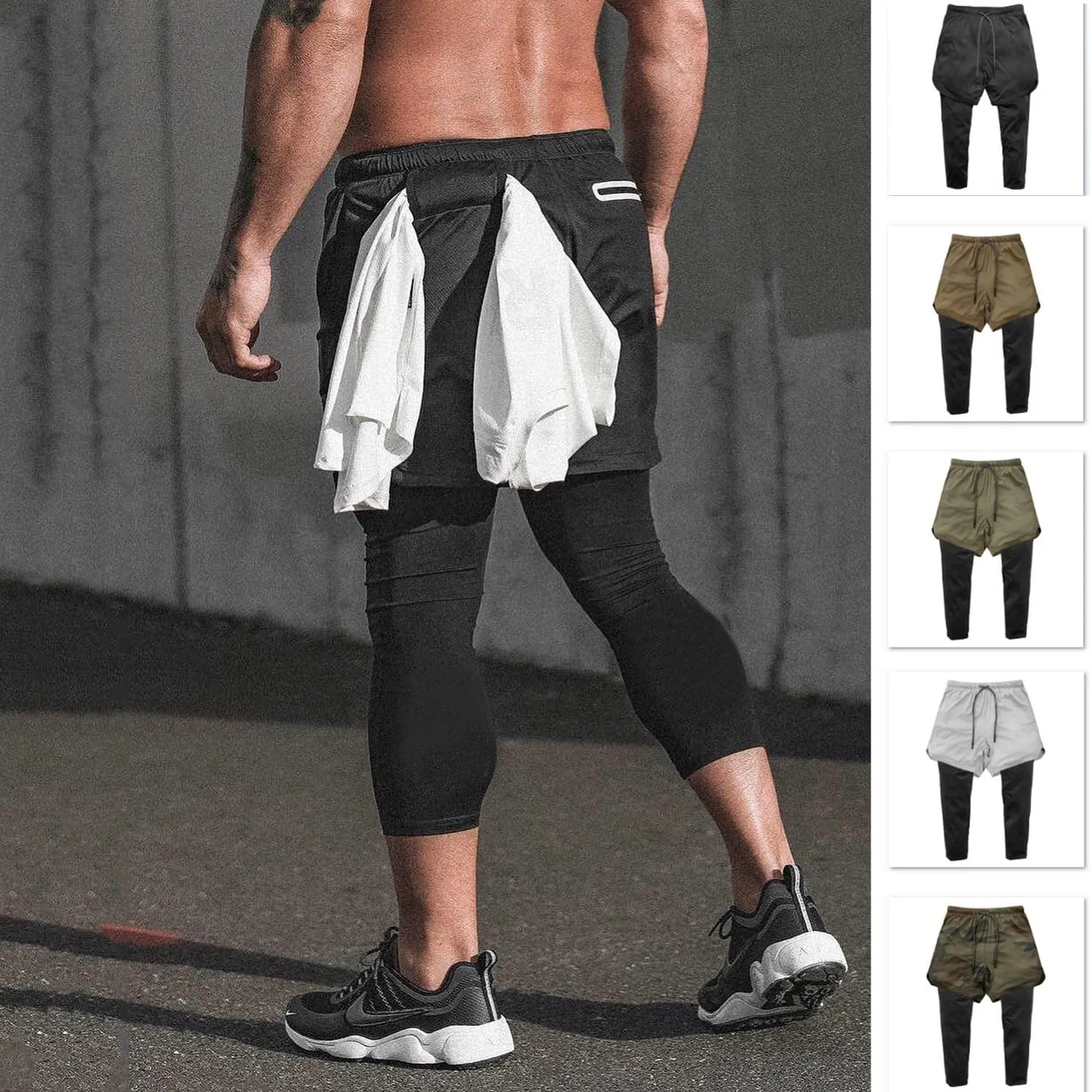 Allrj 2 in 1 Gym shorts