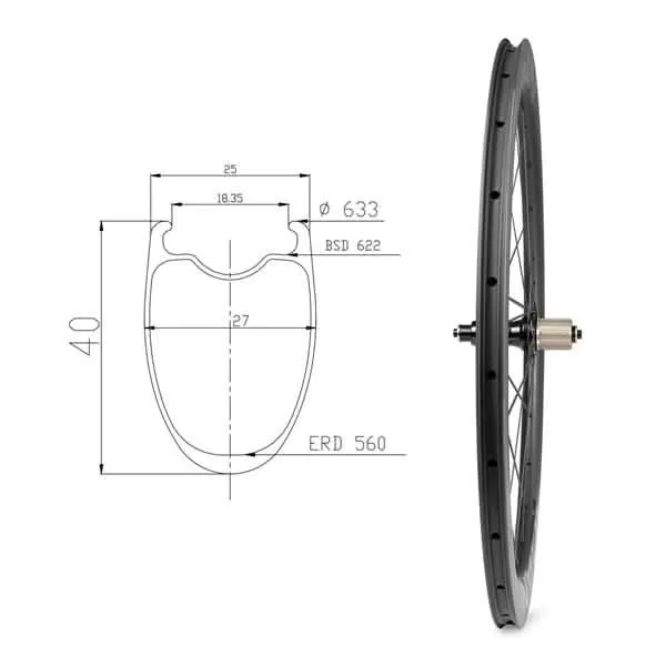Alpha rim brake wheels US