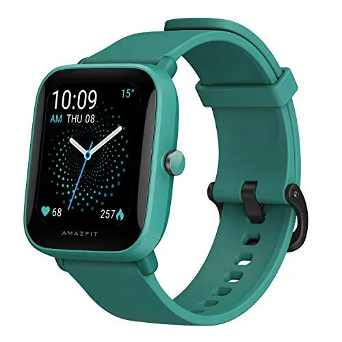 Amazfit Bip U Pro Smart Watch with Alexa Built-In for Men Women, GPS Fitness Tracker with 60  Sport Modes, Blood Oxygen Heart Rate Sleep Monitor, 5 ATM Waterproof, for iPhone Android Phone (Green)