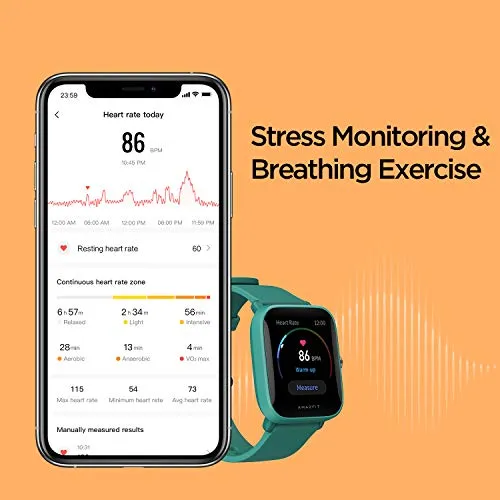 Amazfit Bip U Pro Smart Watch with Alexa Built-In for Men Women, GPS Fitness Tracker with 60  Sport Modes, Blood Oxygen Heart Rate Sleep Monitor, 5 ATM Waterproof, for iPhone Android Phone (Green)