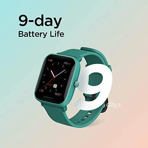 Amazfit Bip U Pro Smart Watch with Alexa Built-In for Men Women, GPS Fitness Tracker with 60  Sport Modes, Blood Oxygen Heart Rate Sleep Monitor, 5 ATM Waterproof, for iPhone Android Phone (Green)