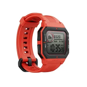 Amazfit Neo Fitness Retro Smartwatch with Real-Time Workout Tracking, Heart Rate and Sleep Monitoring, 28-Day Battery Life, Smart Notifications, 1.2" Always-On Display, Water Resistant, Orange