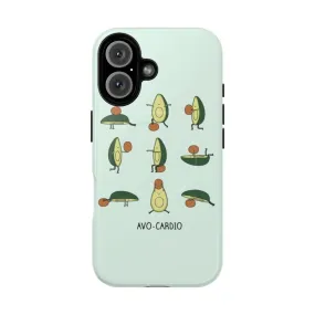 Avocado-Themed Magnetic Tough Phone Cases for Fitness Lovers