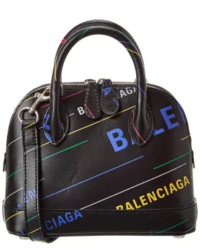 Balenciaga Ville Allover Xxs Leather Top Handle Tote (Authentic Pre-Owned)