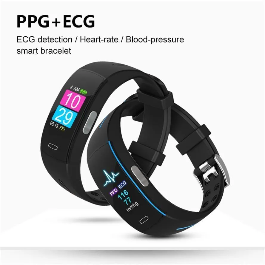 Blood Pressure Smart Band Heart Rate Bracelet Fitness Tracker Watch Intelligent Wristband