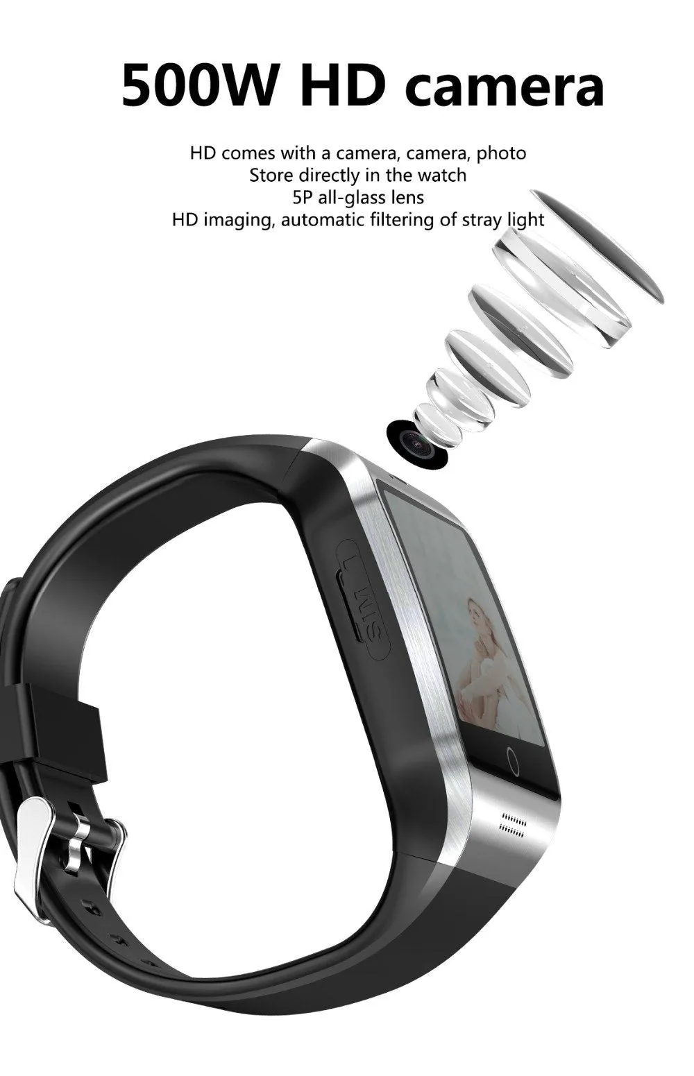 Business-Ready WIFI Bluetooth Mobile Smart Watch Multi-Face Smartwatch For Android iPhones