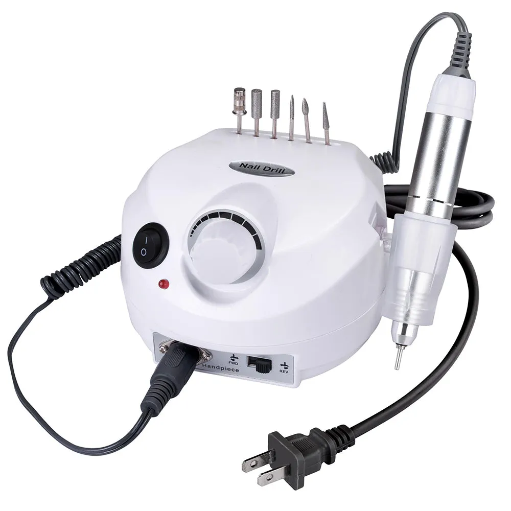 Byootique Electric Nail File Manicure Nail Care w/ 6 Bits Foot Pedal