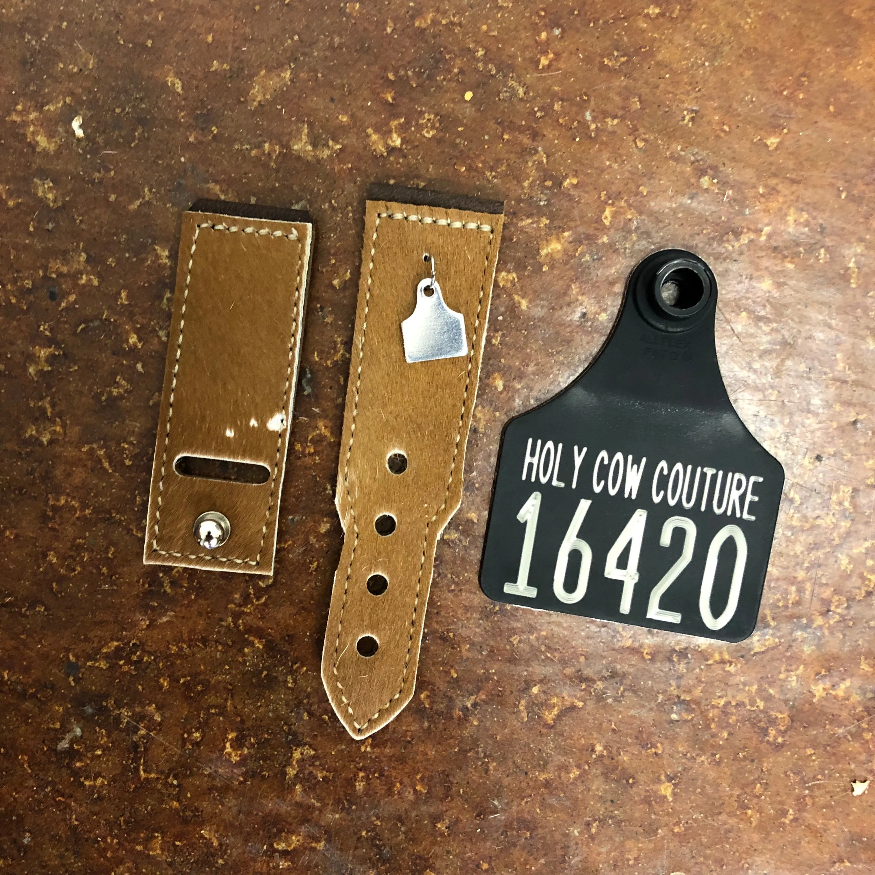 Calf Cowhide Apple Watch Band - Small #16420