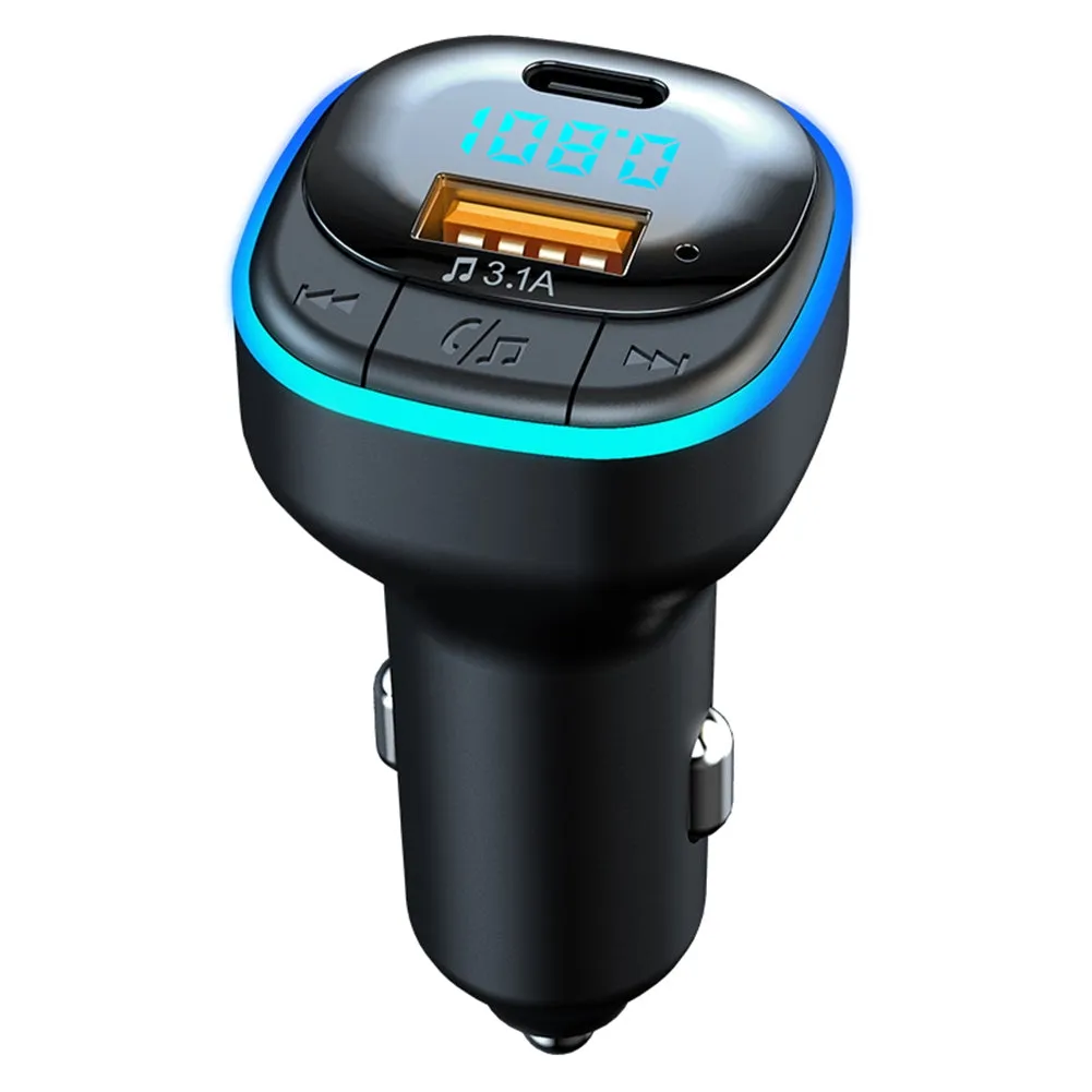 Car Bluetooth Kit Hands-free Mp3 Player Fast Charging Charger Fm