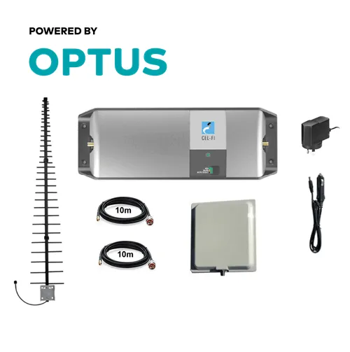 Cel-Fi GO Optus signal Repeater for office & stadium with Indoor MARS Antenna