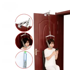 Cervical Neck Traction Device Stretcher Over The Door for Home Physical Therapy, Relieve Shoulder Head Pain
