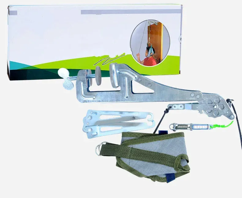 Cervical Neck Traction Device Stretcher Over The Door for Home Physical Therapy, Relieve Shoulder Head Pain