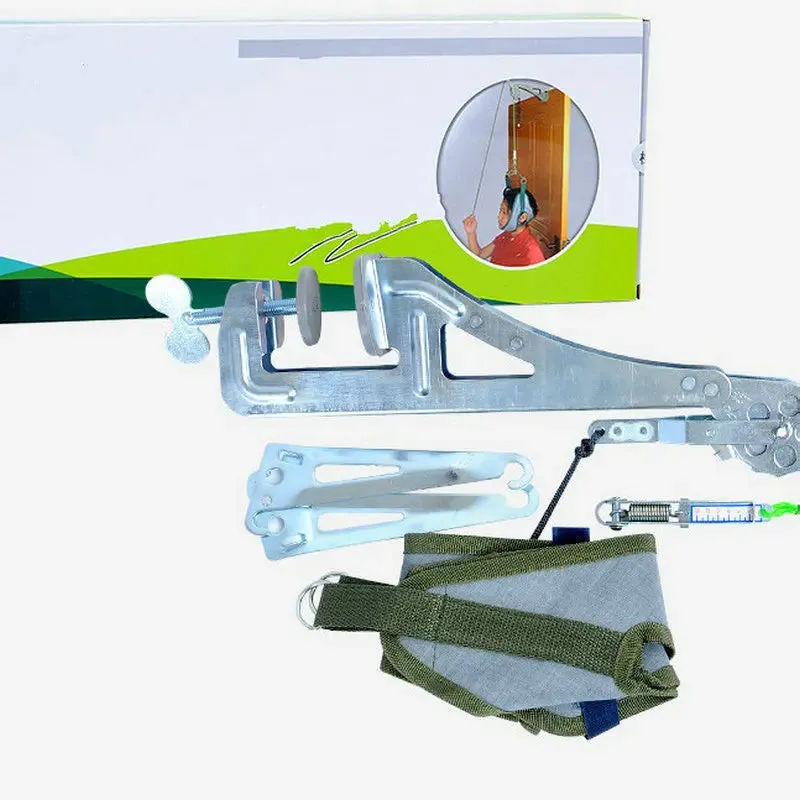 Cervical Neck Traction Device Stretcher Over The Door for Home Physical Therapy, Relieve Shoulder Head Pain