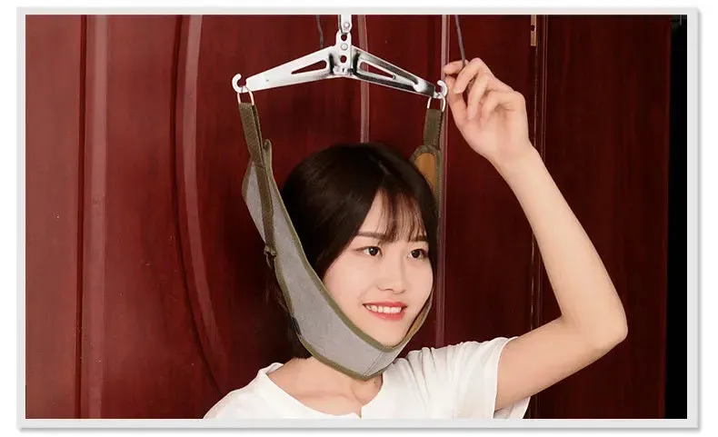 Cervical Neck Traction Device Stretcher Over The Door for Home Physical Therapy, Relieve Shoulder Head Pain
