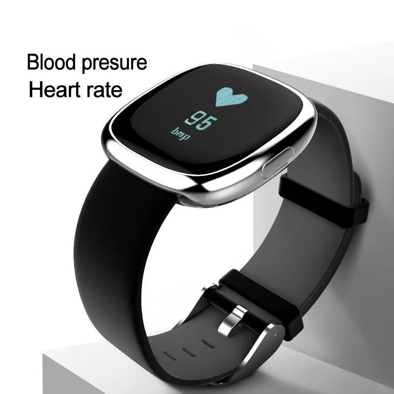 Classic Smart Watch Blood Pressure Heart Rate Monitor Smart Bracelet with Pedometer Sleep Fitness Tracker for Android IOS Smartphone