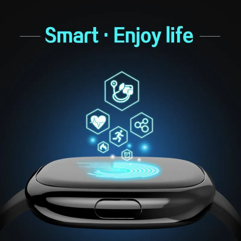Classic Smart Watch Blood Pressure Heart Rate Monitor Smart Bracelet with Pedometer Sleep Fitness Tracker for Android IOS Smartphone