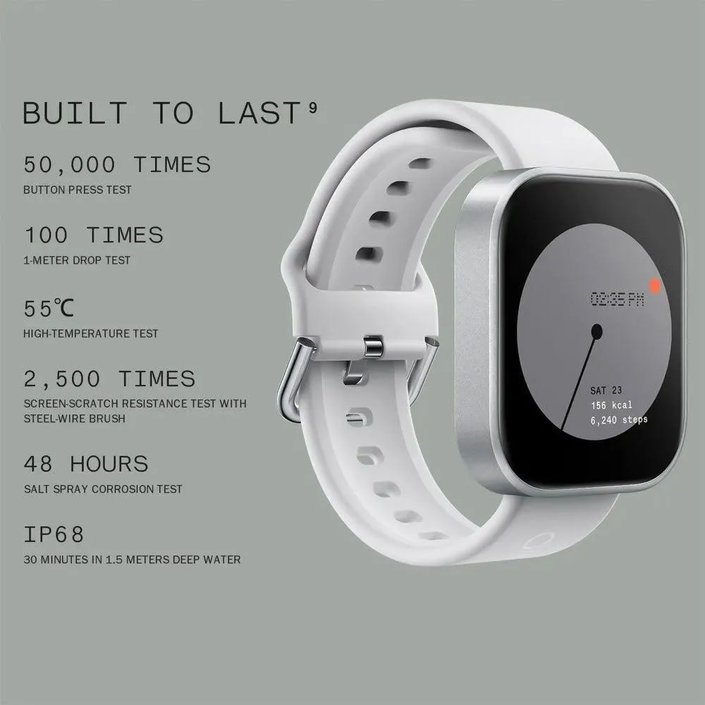 CMF Watch Pro D395 Smart Watch (40mm - GPS) Dark Gray Aluminum Case With Dark Gray Silicone Strap