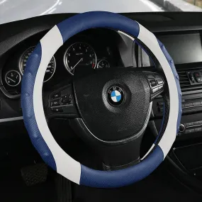 Color Name: light green - Car Anti-Slip Leather Steering Wheel