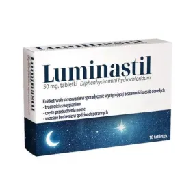 Diphenhydramine hydrochloride, Luminastil 50mg x 10 tablets